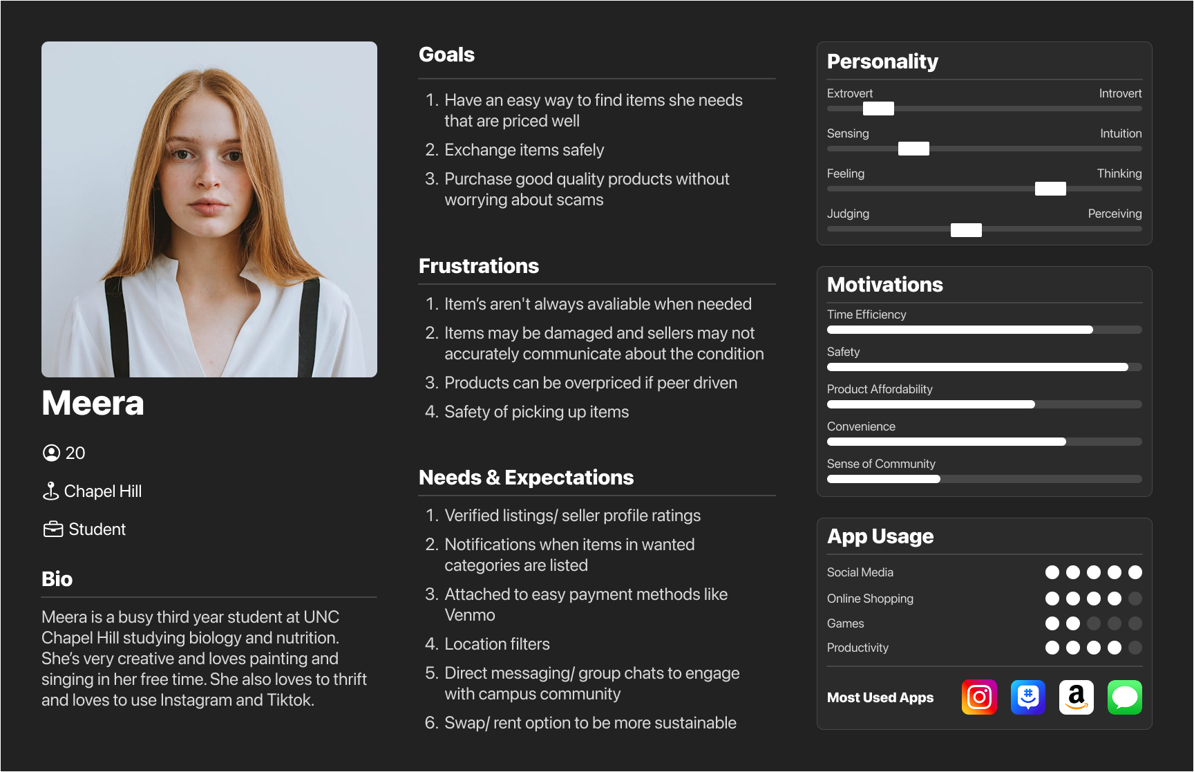 Design persona: Meera